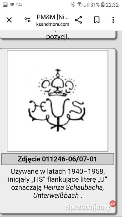 Porcelanowa owieczka Heinz Schaubach Janów Lubelski