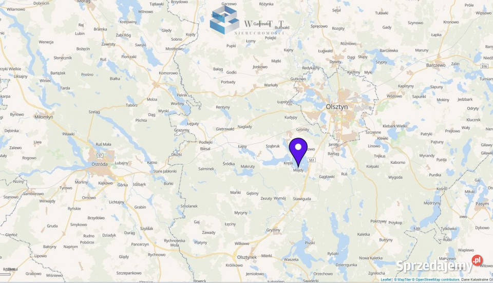 sprzedaży gruntu Majdy 10143m2