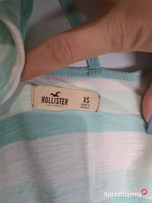 Letni top Hollister w pastelowe paski XS