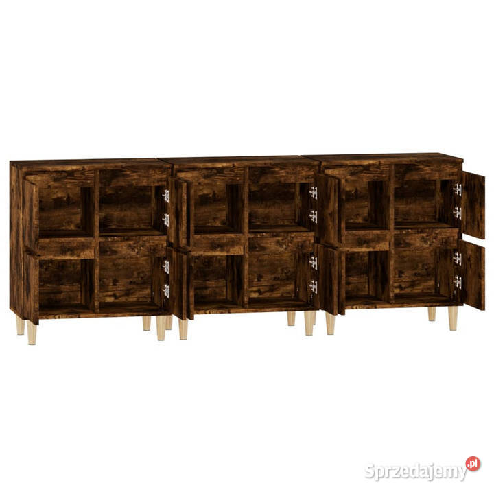Komody 3 przydymiony dąb 60x35x70 WM3185772 mazowieckie Warszawa