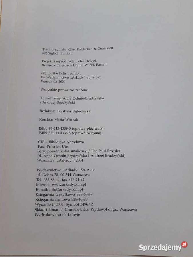 Sery Porady smakoszy ARKADY 2004 śląskie Bielsko-Biała