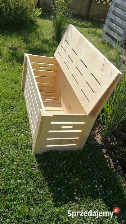 Skrzynia ze składanym oparciem ławka z Radków