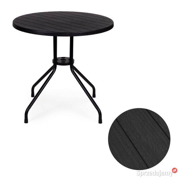 Stolik ogrodowy okrągły blat 80 na balkon taras Meble ogrodowe podlaskie