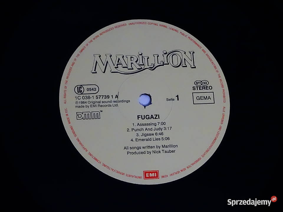 Marillion Fugazi LP 1984 płyta winylowa lubelskie Biłgoraj