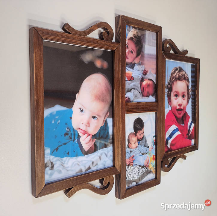 Drewniana Multirama Ramka Na Zdjęcia Galeria śląskie Bytom sprzedam