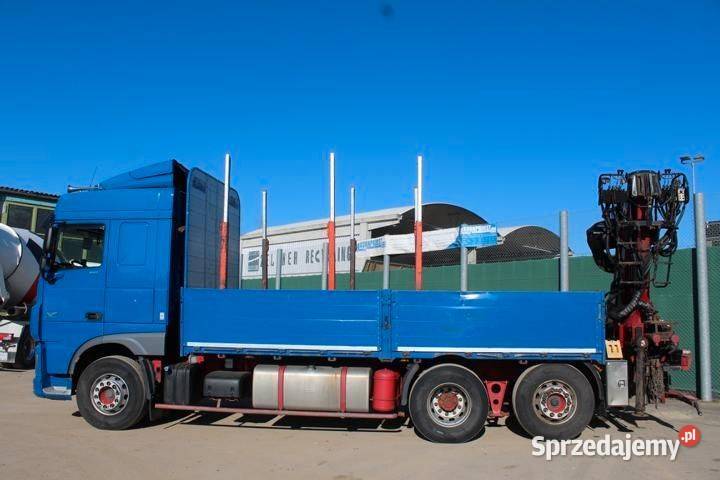 Daf Skrzyniowy 6x2 z dzwigiem do drewna drzewa automatyczna Warszawa
