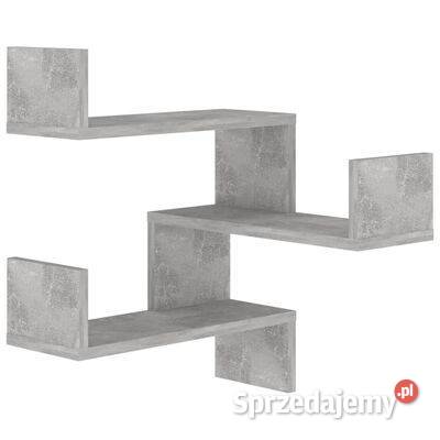 vidaXL Narożna półka ścienna szarość betonu Warszawa