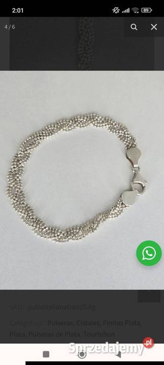 Bransoletka na rękę srebro 925 próba Jelenia Góra