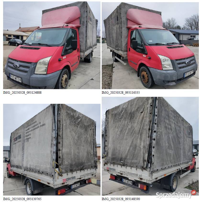 Zarządca sprzeda sam ciężarowy 35 t Ford Transit podkarpackie Jasło