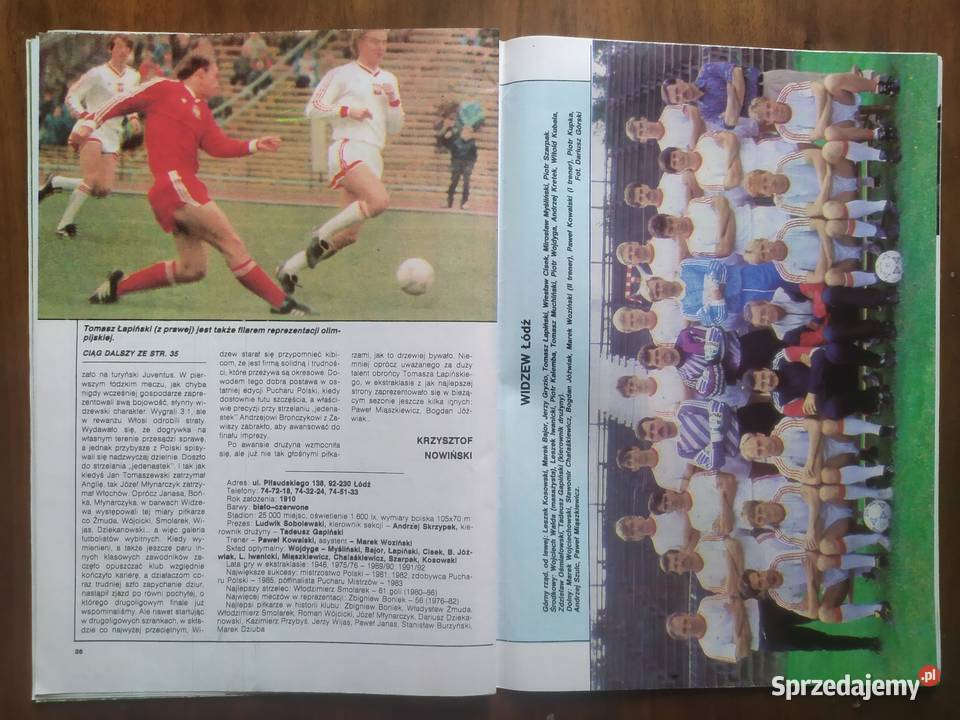 Skarb kibica liga polska jesień 1991 Łódź