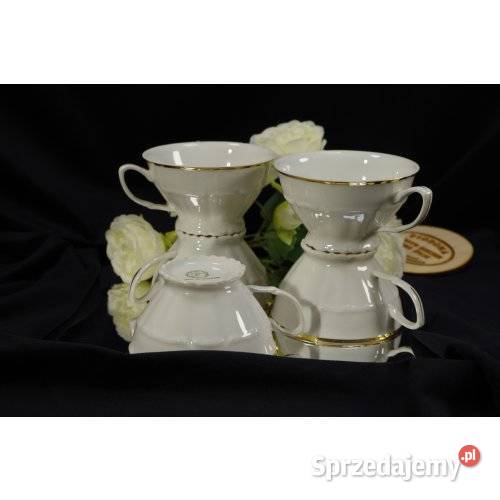 Komplet 5 filiżanek porcelanowych Bogucice ze śląskie