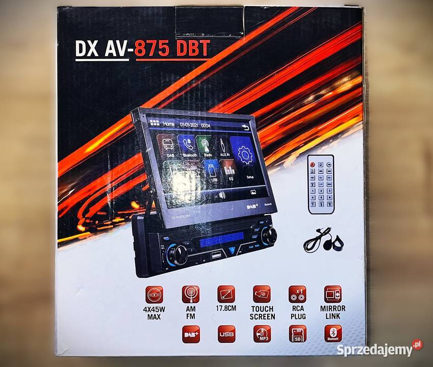 Radio 1DIN Norauto DX AV875 DBT 7 Ekran dotykowy