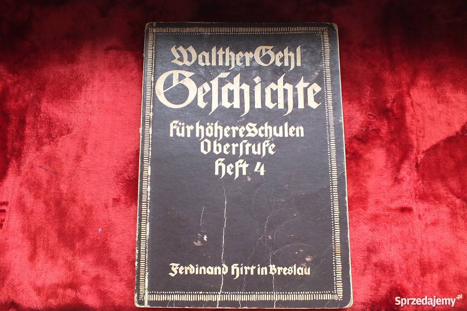 Stara niemiecka książka z Breslau wydana w 1935r Antykwariat Antyki, Sztuka, Kolekcje lubuskie Żary