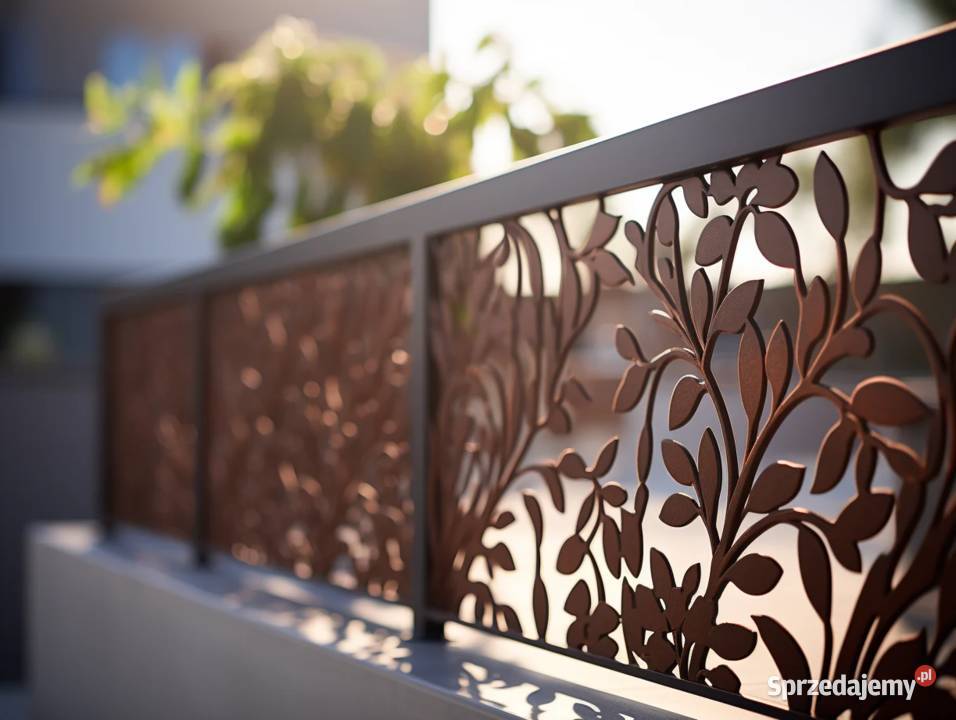 Ogrodzenie CORTEN korten panele aluminiowe Brama Poznań