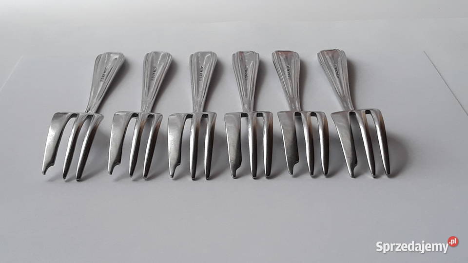 Widelczyki deserowe BAKELIT Gerlach sztućce PRL Dąbrowa Górnicza