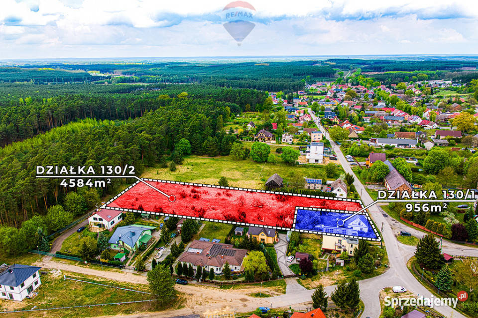 Potencjał inwestycyjny łącznie 5540 m Łężyca Zielona Góra sprzedam