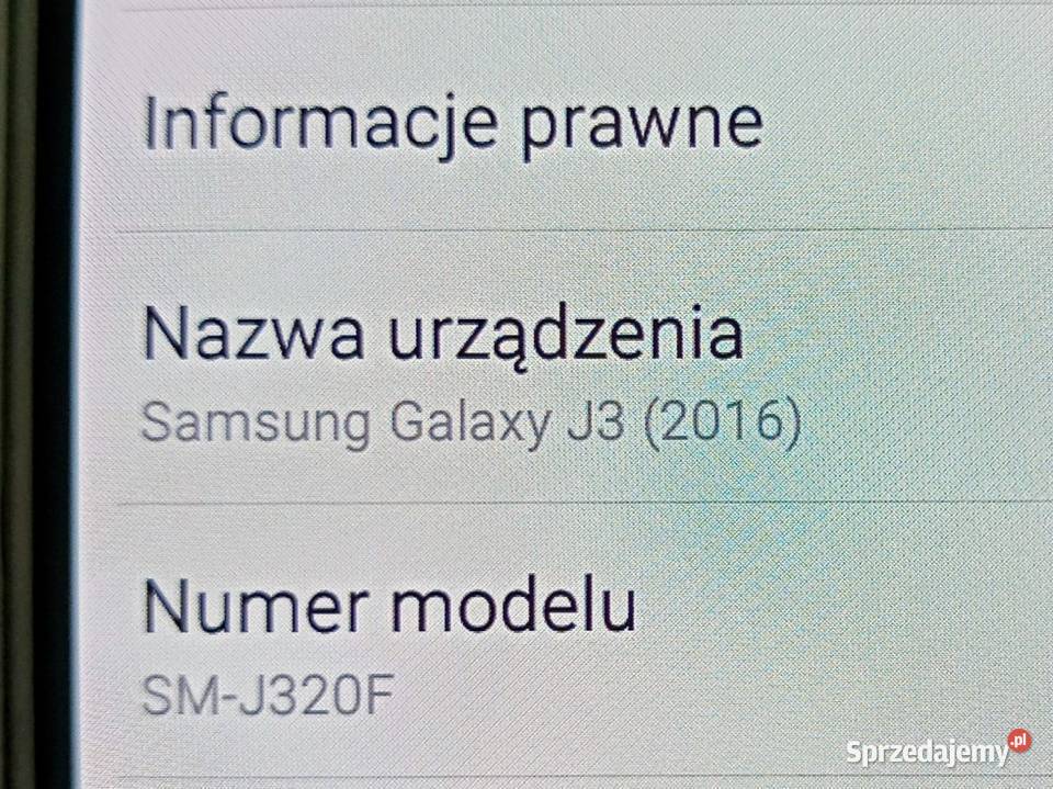 Samsung Galaxy J3 2016 SMJ320F stock 51 nowa Dębogóra