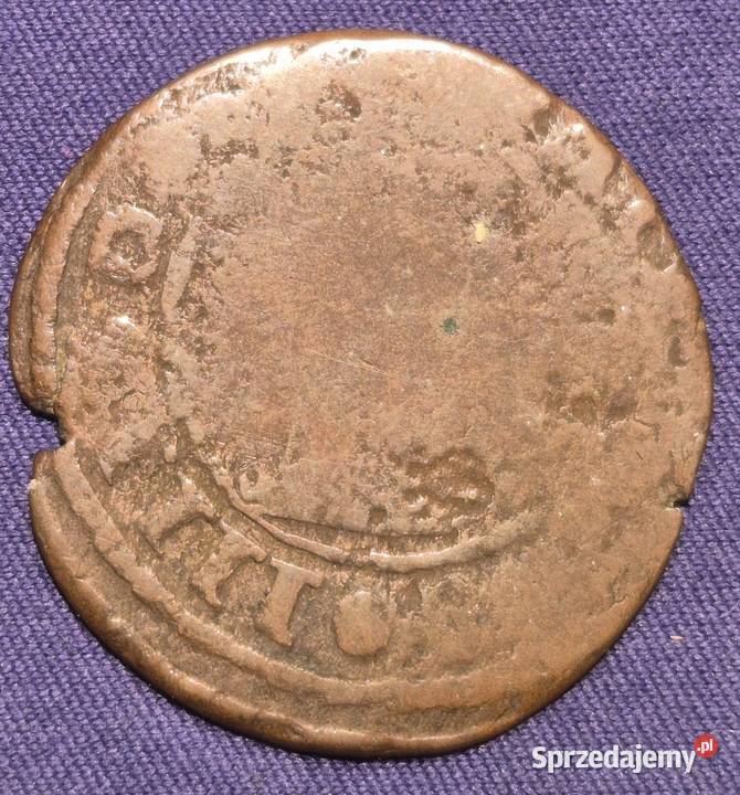 Hiszpania 16 Maravedis 1664 Filip IV K7 dolnośląskie Wałbrzych