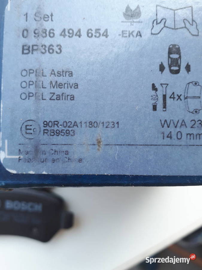 klocki hamulcowe opel astra Wałbrzych
