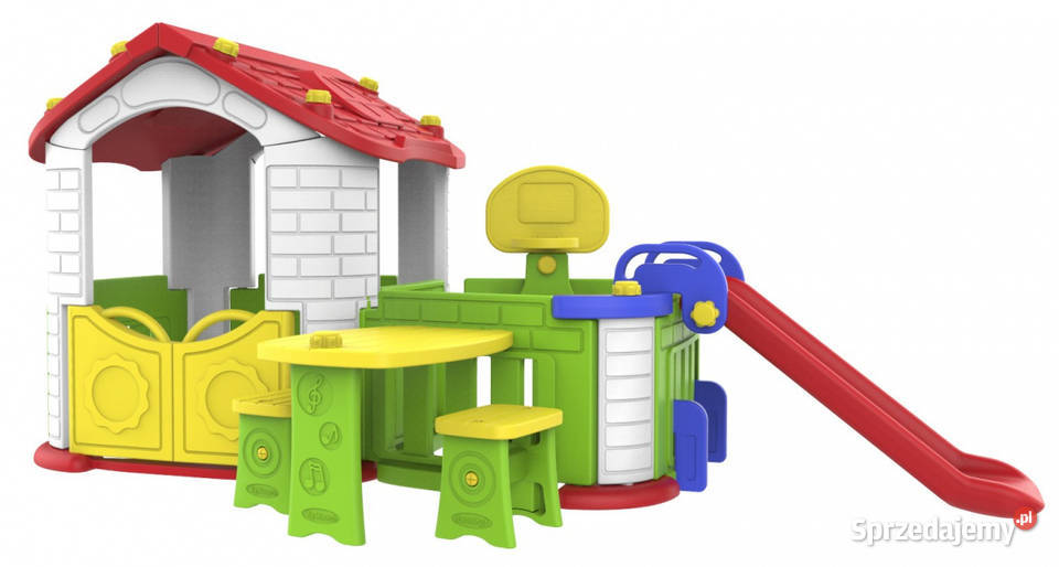 Domek ogrodowy dzieci ze zjeżdżalnią i Warszawa
