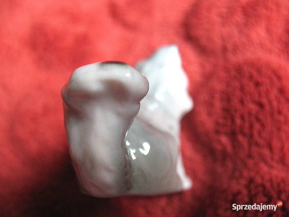 Kot szary uroczy kotek porcelana 4 x 5 x 2 Siedlce