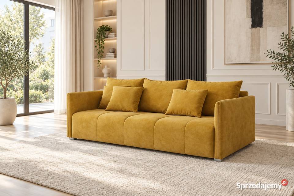 Nowoczesna sofa rozkładana IKA z pojemnikiem