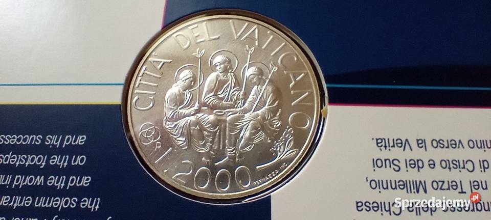 Stare monety 2000 lir 2000 Włochy srebro Lesko