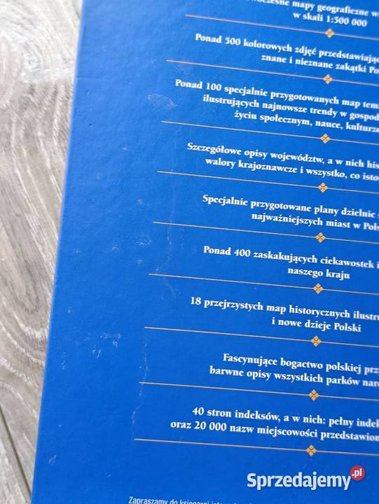 Ilustrowany atlas Polski nasza ojczyzna mapy Poznań