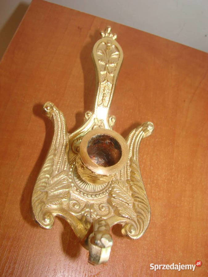 Paw mosiężny świecznik kaganek pomorskie sprzedam