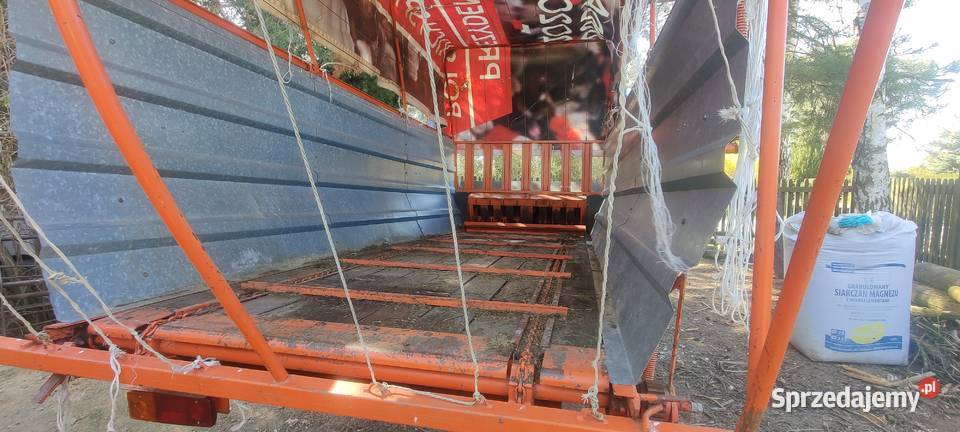 Przyczepa Samozbierająca T124 polska lubelskie Trawniki-Kolonia