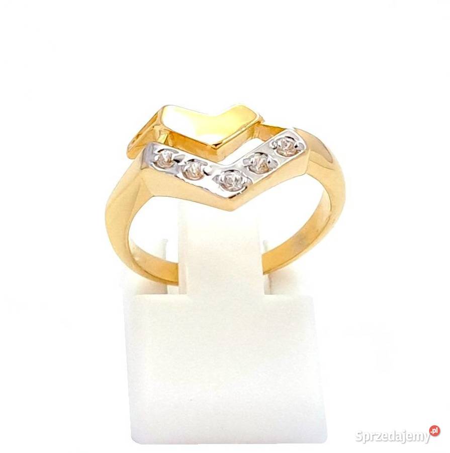 Pierścionek r12 Złoty pr585 Glamour Z725 wielkopolskie