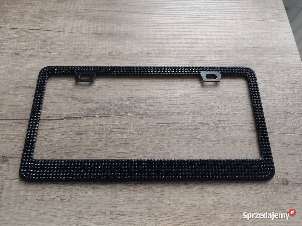 Ozdobna metalowa ramka tablicy USA diamenciki Rzeszów