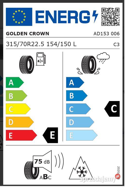 Golden Crown AD153 31570 R225 Opony napęd kostka Zarębki sprzedam