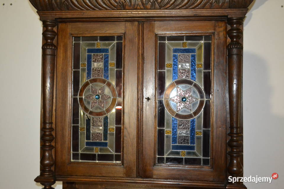 kredens neorenesansowy 1900 dąb Będzin