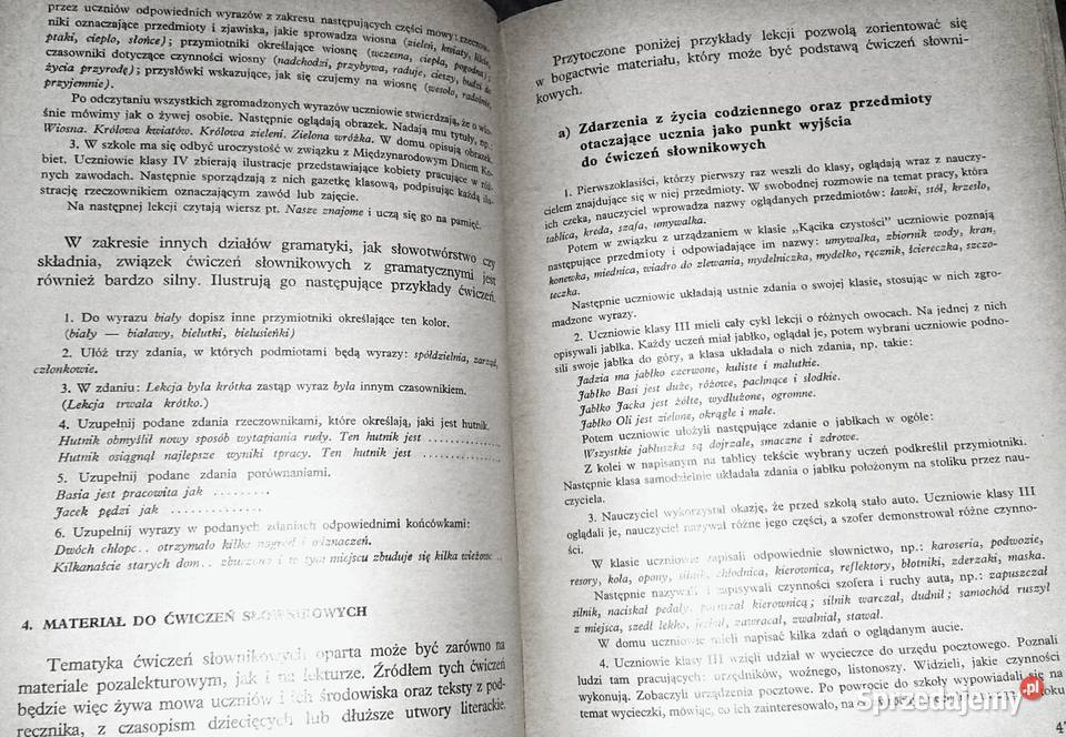 Ćwiczenia w mówieniu i pisaniu w klasach 14 J Chełm