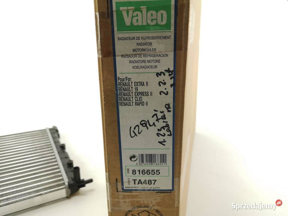 CHŁODNICA WODY VALEO RENAULT CLIO I 19941998 sprzedam