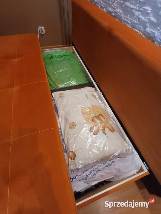 Brązowopomarańczowa kanapa Łódź