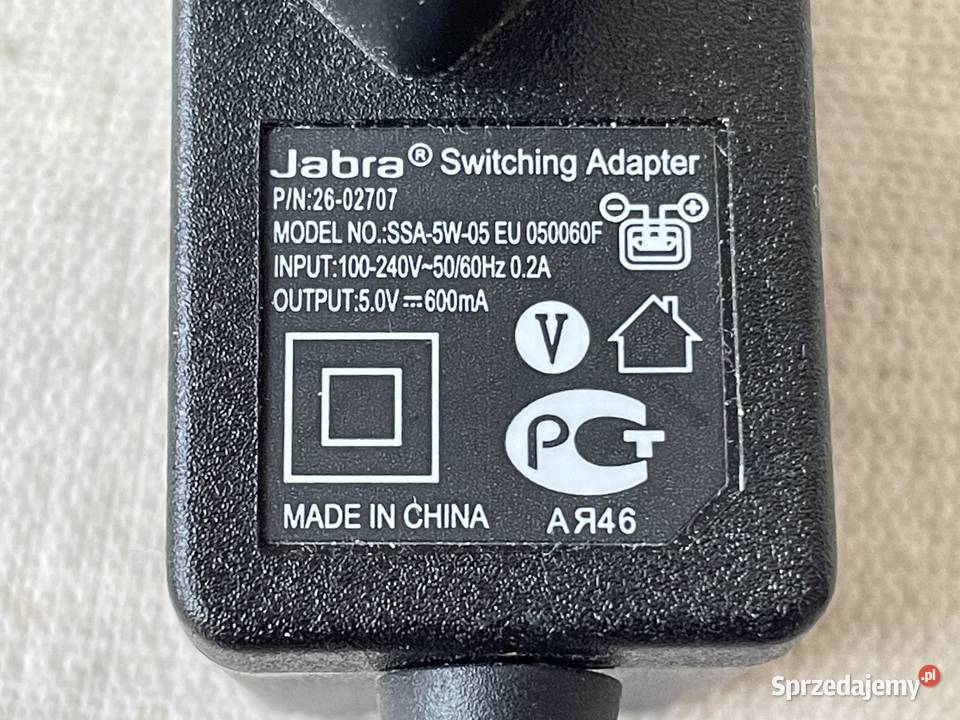 Zasilacz Jabra 5V600 mA USB micro Poznań