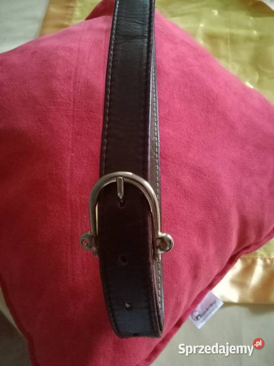 Pasek w kolorze czarnym połączony ze srebrnym