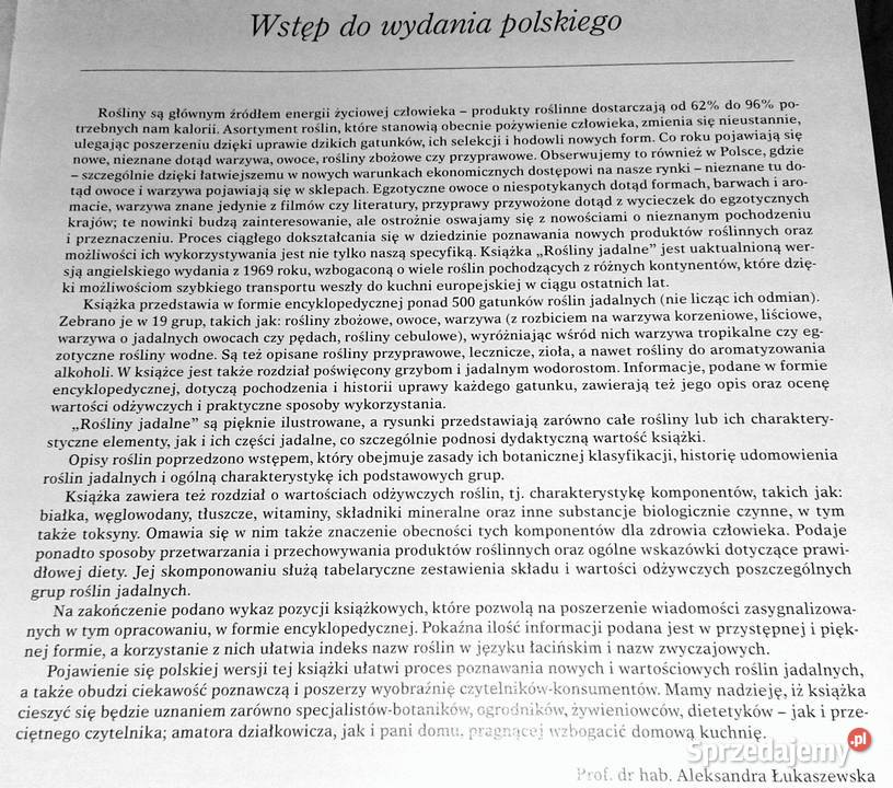 Rośliny jadalne John Vaughan Chełm