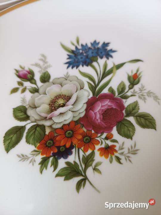 Talerze dekoracyjne porcelana funstenberg