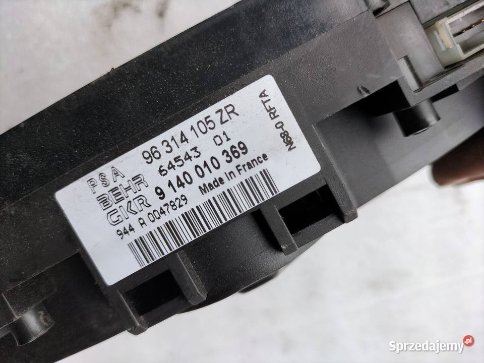 panel nawiewów citroen xsara picasso 96314105ZR Wyposażenie wnętrza lubelskie Kamień-Kolonia