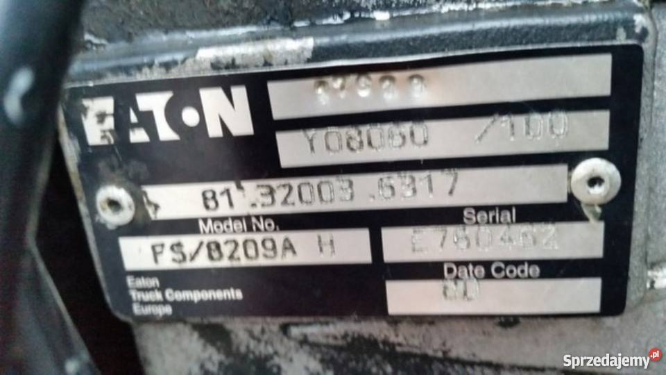SKRZYNIA BIEGÓW EATON FS 8209A H MAN