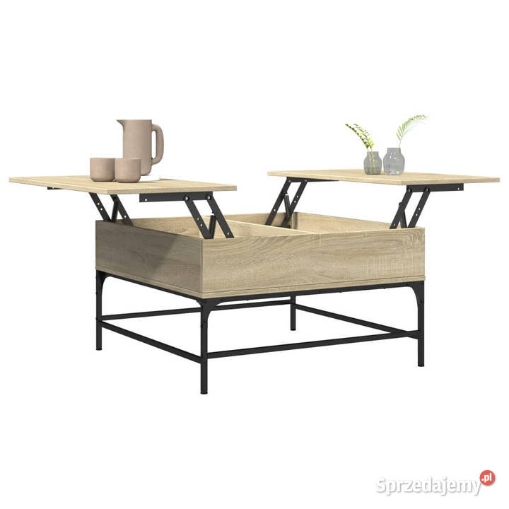 Stolik kawowy dąb sonoma 80x80x45 WM845402 Stoły Warszawa sprzedam
