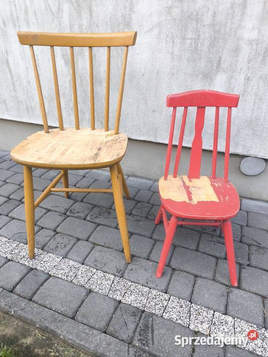 Zabytkowe dwa patyczaki duży i mamy solidne Radomsko