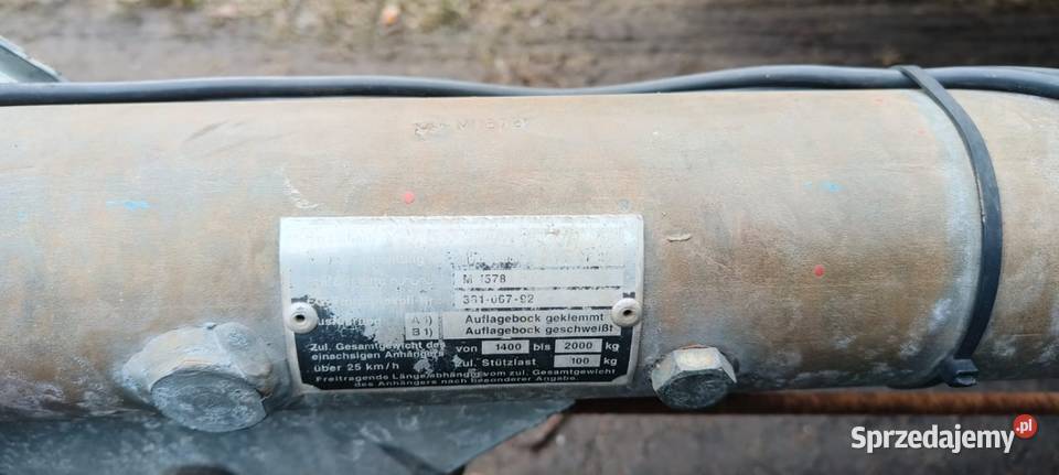 Przyczepa dwuosiowa laweta aluminiowa 2000kg Namysłów sprzedam