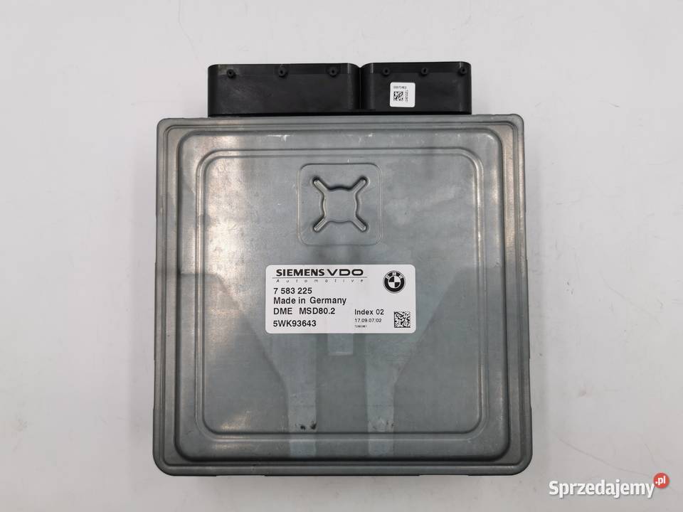 Sterownik Silnika BMW 1 E87 116i 16i N43 7583225 Układ elektryczny mazowieckie Wyszków