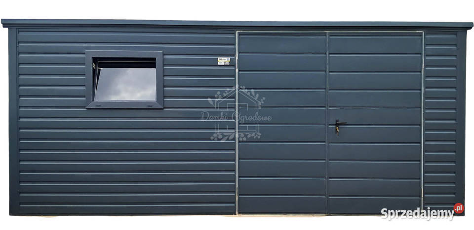 Schowek domek ogrodowy 45x2m brama dwuskrzydłowa Czersk
