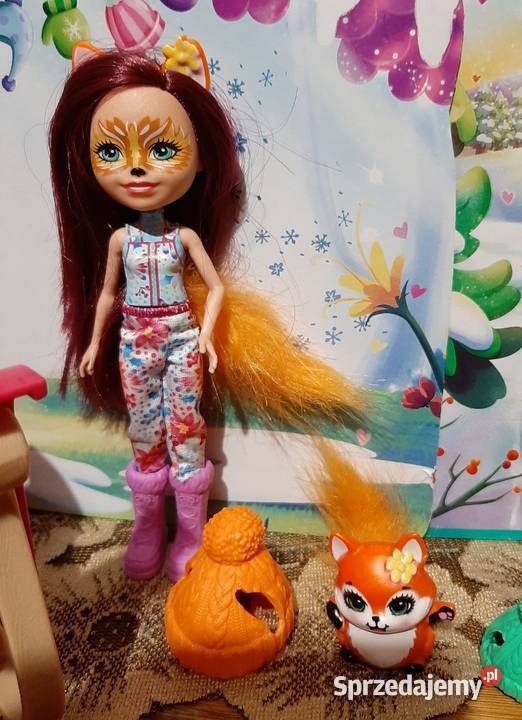 Lalka Enchantimals Felicity Fox z saniami i Dla Dziecka Zabrzeg