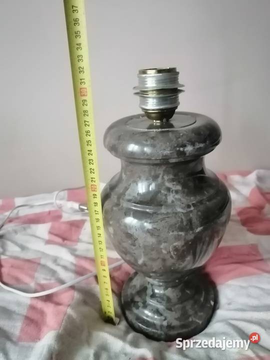 marmurowa lampa stolowa brak klosza Legnica